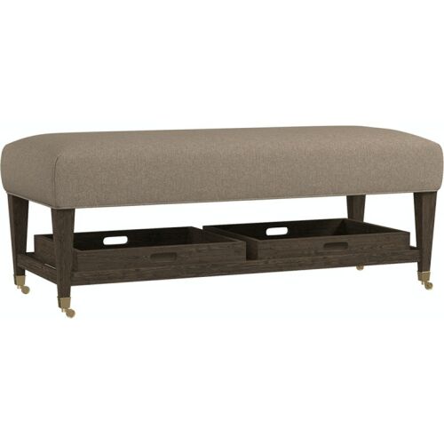 Kara Rectangle Ottoman w/Trays Ottomans & Poufs Bassett Furniture 3