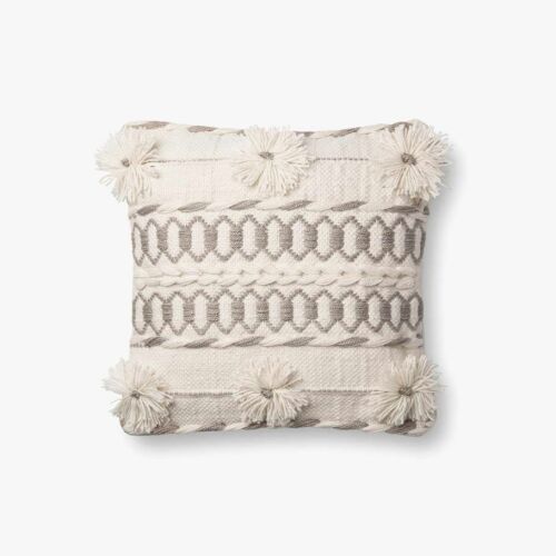 Natural / Grey Accent Pillows